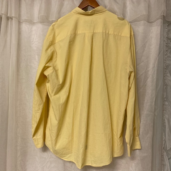 J Crew‎ Mens XL Yellow Cotton Long Sleeve Button Down Casual Shirt - Picture 7 of 14